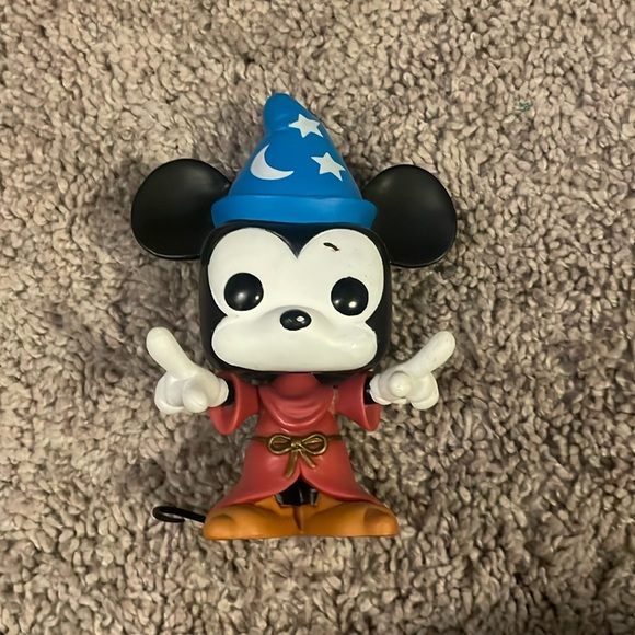 Funko POP Disney Sorcerer #37 Mickey Mouse Fantasia No Box Vinyl Figure 5026B - Picture 1 of 4
